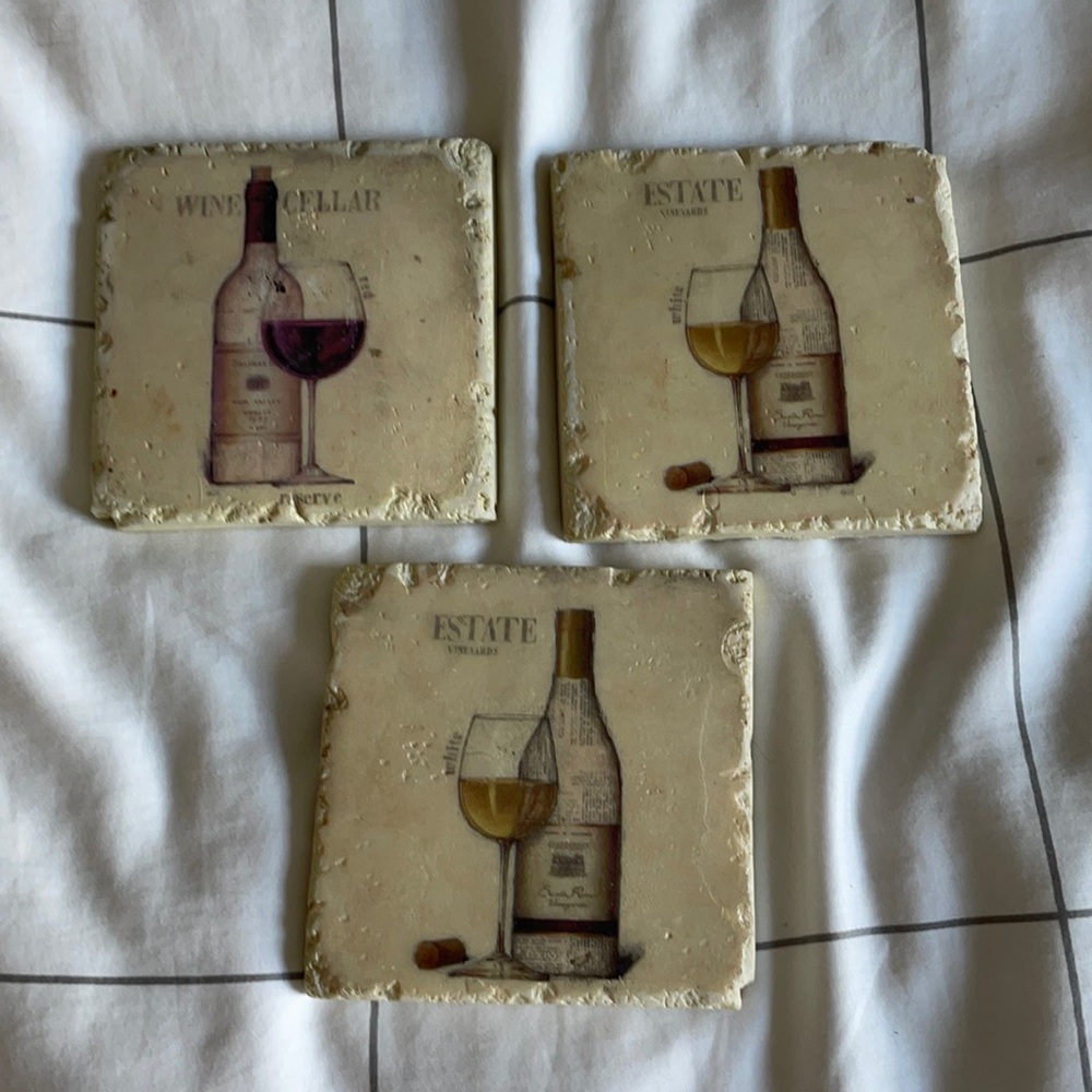 🍷Wine Coaster Set - Picture 1 of 2